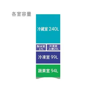 HITACHI日立475L五門無邊框冰箱R-HS49NJ-CNX含配送+安裝(預購)