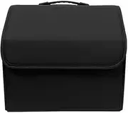 Car Boot Organiser Storage Box PU Leather Multipurpose Collapsible Car Trunk Storage Organizer Car Trunk Organizer Stowing Tidying Auto(S)