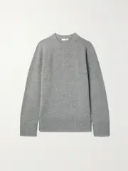 [The Row] The Row - Essentials Sibem Wool And Cashmere-blend Sweater - Gray - large large Gray