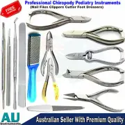 Set Of Manicure Nail Clipper Cutter Chiropody Podiatry Nail File Scissor dresser