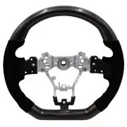 For 2015-2021 Subaru WRX STI BLOX Carbon Alcantara Steering Wheel Blk Stitching (for: Subaru)