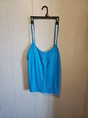 Blue CAMI Built in Bras Padded Size Large