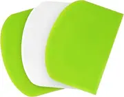 PE Plastic Dough Scraper, Proxima Direct 3PCS BPA Free Pastry Scraper Bench Cutter Bowl Scrapers Dough Bread Cutters for Cake Decorating Baking