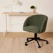 Chenille Office Chair - Green