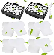 Rebirthcare CZ500UKT Filter Replacement for Shark CZ500UKT CV100UKT CZ2001 CZ351 CZ250UKT CZ250UKTDB CZ500EUT DuoClean PowerFins Anti Hair Wrap Bagless Cylinder Canister Pet Vacuum Filters Part Spare