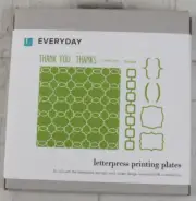 Lifestyle Crafts QuicKutz Everyday letterpress printing plates, L-PP-001-ED