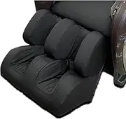 LIMIOFAQ Full Body Shiatsu Massage Chair Cover Slipcover Recliner Dustproof Protector Chair Cover Washable Sweat-Resistant Stretch Fabric Sofa Covers for Most Massage Chairs (Black, Foot)