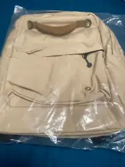 Qiderfis Backpack Waterproof Casual Day Pack Brand New Tan And Brown