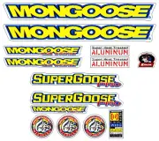 Mongoose - 1996 Supergoose Pro Decal set - old school bmx
