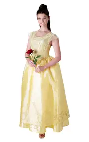 Belle Live Action Deluxe Costume for Adults - Disney Beauty and the Beast
