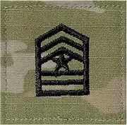 MEDALS OF AMERICA EST. 1976 Army ROTC OCP Hook & Loop Sergeant Major Patch, Multicolor