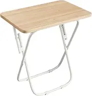 Folding Table, TV Tray Table, TV Dinner Tray, Foldable TV Trays, Side Table for Bed, Couch, Portable and Small Easy to Move(A)