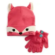 SQUISHMALLOW Beanie Hat Toboggan Gloves Set Fifi Fox Kellytoy plush Girl Boy Kid