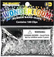 The Beadery 7307 100 C Clips,Crystal