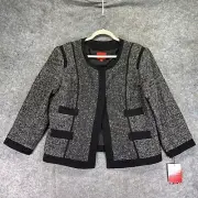 Narciso Rodriguez Design Nation Cardigan Sweater XL Womens Front Pockets