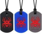 Xtra Tough (Xt) Spider Sensory Chew Necklace For Kids (3 Pack) - Chewi