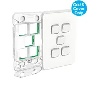 Clipsal Iconic 5 Gang Switch Grid & Skin