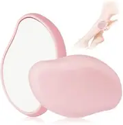 sieeck Crystal Hair Eraser for Women and Men, Reusable Crystal Hair Remover Magic Painless Exfoliation Hair Removal Tool, Magic Hair Eraser for Back Arms Legs Pink