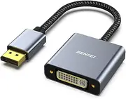 DisplayPort to DVI, Benfei DisplayPort to DVI-D Single Link Adapter Male to Female Gold-Plated Cord Compatible for Lenovo Dell HP and Other Brand