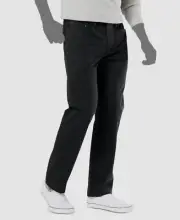 Dockers Men's Black Jean-Cut Supreme Flex Straight Fit Pants Size 36W 30L