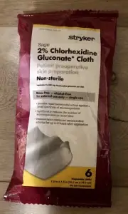 Sage 2% Chlorhexidine Gluconate (CHG) Cloths - Each (1 package of 6)