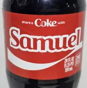 Share a Coke with Samuel 2025 Personalized Gift Coca Cola Bottle 20oz