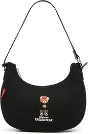 [RAELRA BEAR] Women Satchel Handbags Dumplings Shoulder Bag Canvas Large Capacity Crossbody Bag Casual Shoulder Handbag for Girls