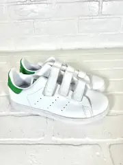 Adidas Originals Stan Smith CF White Green Kids Youth Sneakers FX7534 Size 2.5