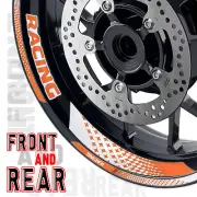 Orange GP07 Rim Vinyl Decal Sticker For Aprilia FALCO 1000 MANA 850 TUONO V4R