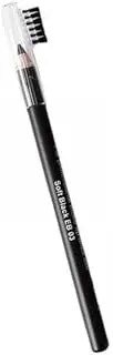 TENOL Sleek Eyebrow Pencil for Brow Definition, Black, 4 Pcs
