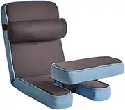 Floor Chair with Back Support,Ergonomic Folding Chair Comfy Gaming Sofa,6 Adjustable Position,for Reading Watching TV Gaming(Color1)
