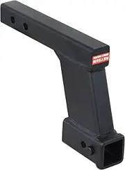 REYSUN Trailer Hitch Extender with 8 inch Hitch Riser/Drop Hitch, Fits for 2-inch Hitch Receiver, Solid Shank, 10000lbs Tow Hitch Capacity, with Anti-Rattle Bolt Design