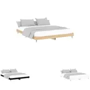 Bed Frame Single Double Queen King Platform Bed Base Engineered Wood vidaXL