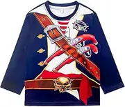 [Wosixima] Unisex kid child Pirate T-Shirts Caribbean Pirate Revolutionary War Medieval Army Halloween Costume Tee Tops
