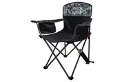 Wilson Digi Camo Camping/Fishing Chair with Lined Cooler Bag and Rod Holder