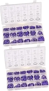 SOLUSTRE 2sets Rubber Gasket Assortment Kits 18 Size Car Air Conditioner Automotive Repair Accessories 270pcs*2