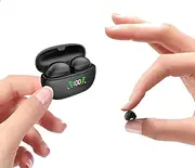 Small Invisible Mini Wireless Earbuds Bluetooth 5.3 In Ear Waterproof Headphones Invisible Earphones for Small Ears Wireless Ear Buds ENC Noise Cancelling Ear Phones Bluetooth for iPhone Android Work