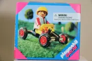 PLAYMOBIL BOY ON GO CART RACER
