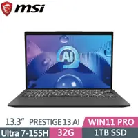 在飛比找PChome24h購物優惠-MSI 微星 Prestige 13 AI Evo A1MG