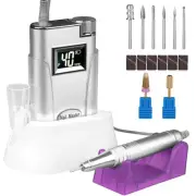 Nail Drill Professional, 2-in-1 40,000 RPM Cordless Nail Drill Rechargeable, ...