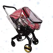 Waterproof Stroller Cover | Lightweight Weather Shield with Side Ventilation,Stroller Accessory, Protect from Dust Snow, Clear Visibility