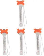 Yardwe 4pcs Water Thermometer for Swimming Pools Ice Baths Floating Design for Boys and Girls