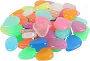 FUNOMOCYA Garden Pebbles Luminous Resin Stones Decorative Resin Night-glow Durable Easy to Install