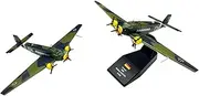 Replica Pre-Build Aircraf 1/144 for WWII Germany Junkers Ju52 die-cast metal military transport plane with stand Aviation alloy model military aircraft Collectible display gifts Collection Gift Displa