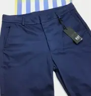 Kut From The Kloth / Blue Crop Stretch Chino Trouser Pants Flat Front / Size 0