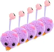 SUPVOX 5Pcs Interactive Cat Mouse Soft Plush Pet Chewing Mice for Indoor Cats Stimulate Hunting Instincts Engaging Boring Playtime