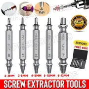Damaged Stripped Screw Extractor Set Easy Out Broken Drill Bit Remover Kit Speed