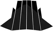 LUMIXE Set of Window Pillar Posts Door Trim Stickers Covers Decoration, for Hyundai, IX35 2010 2011 2012 2013 2014 2015 Auto Window Pillar Molding