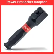 MILWAUKEE 7/16-Hex to 1/2-Drive Socket Adaptor Bit - SHOCKWAVE 48325100