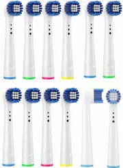 Replacement Toothbrush Heads Compatible with Oral B Braun, 12 Pack Professional Electric Toothbrush Heads for Oral-B 3000/8000 More